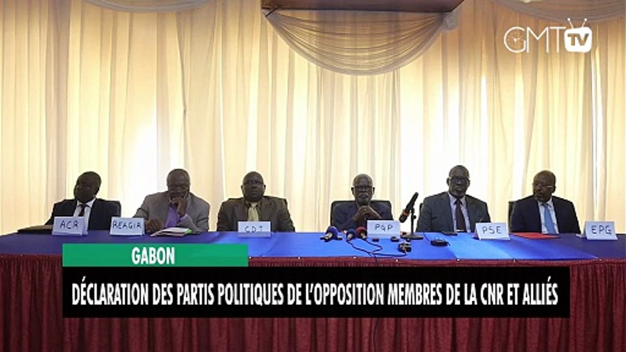 [#Déclaration] Gabon : déclaration des partis politiques de l’opposition membres de la CNR et alliés