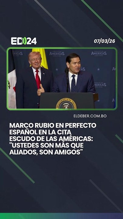 Marco Rubio en perfecto español en la cita Escu...