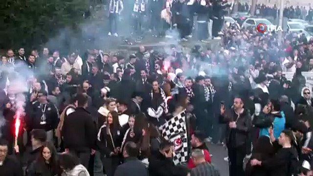 Beşiktaş taraftarı, Galatasaray derbisine yoğun ilgi gösterdi | Ajansspor | IHA