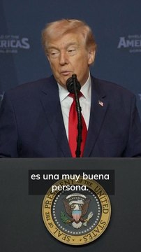 Trump sobre Sheinbaum en la cumbre Escudo de las Américas