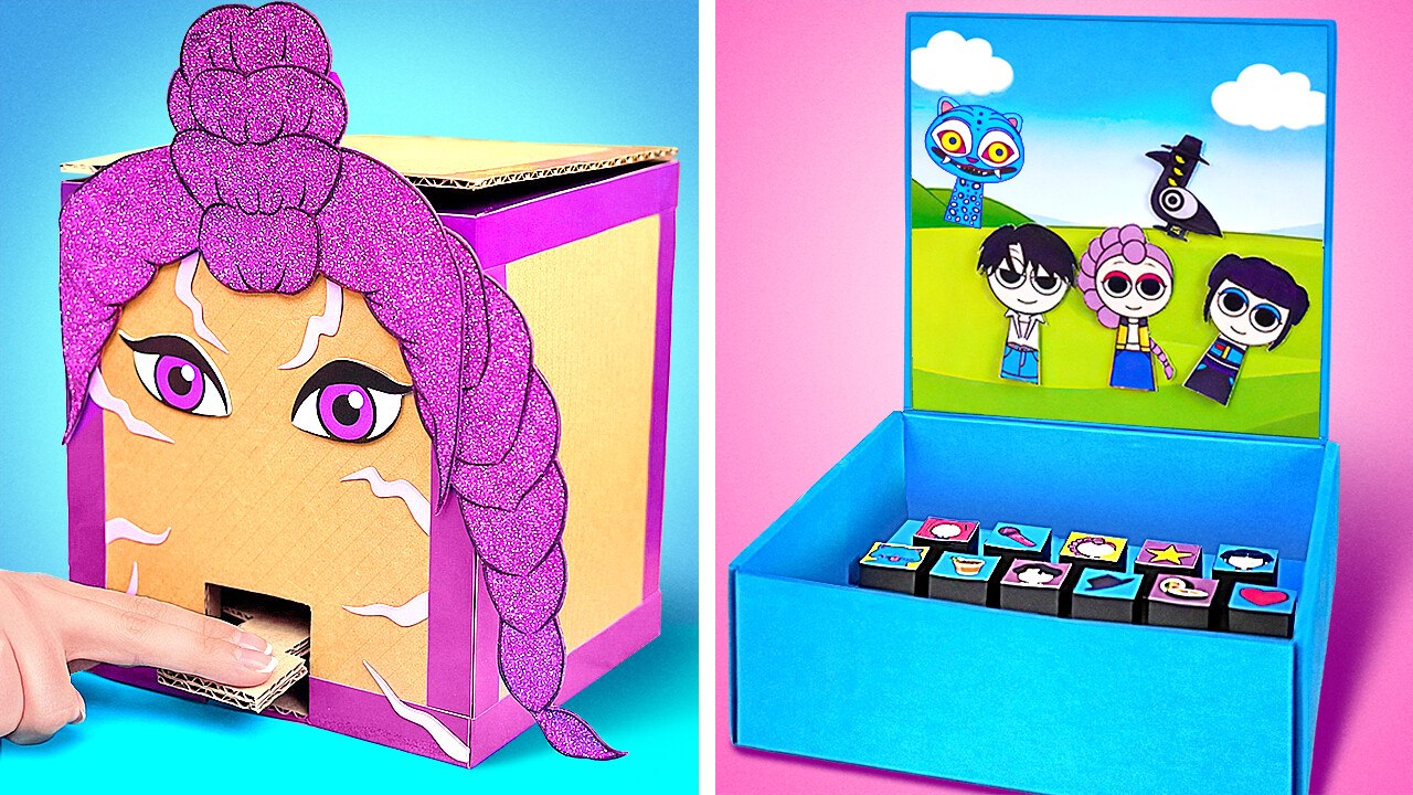 Amazing K-pop Inspired Cardboard DIYs ✨📦 Turning Paper Into FUN