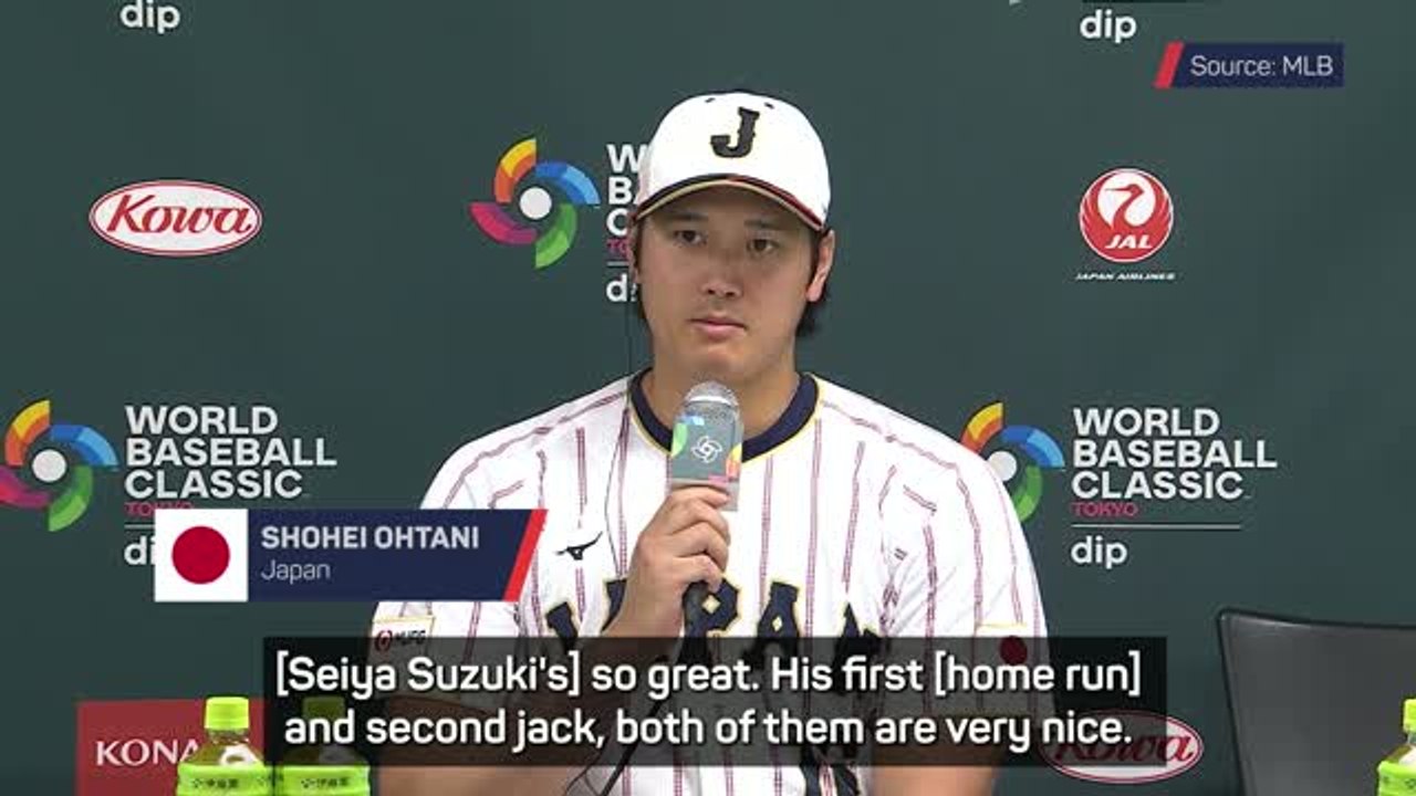 Ohtani praised 'excellent' Suzuki after double-homer in Japan win