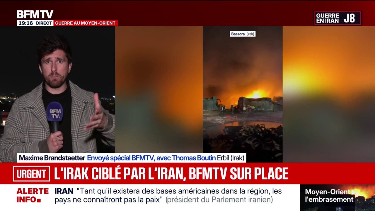 L'Irak a été ciblé par des frappes iraniennes, les équipes de BFMTV sont sur place