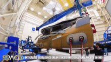 Integrated Sierra Space Dream Chaser Space Plane Unveiled At NASA Facility