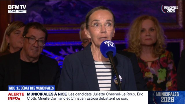 Monsieur Estrosi et Monsieur Ciotti s'envoient des invectives et ce sont les Niçois qui en pâtissent , dénonce Juliette Chesnel-Le Roux (Union de la gauche), candidate à la mairie de Nice