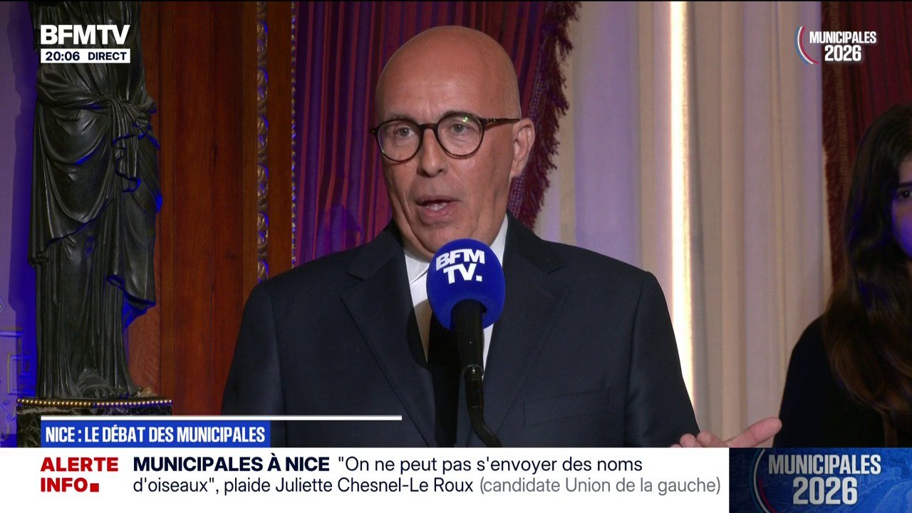 Municipales à Nice: "Je porte un projet d'espérance et d'alternance", affirme Éric Ciotti (UDR)