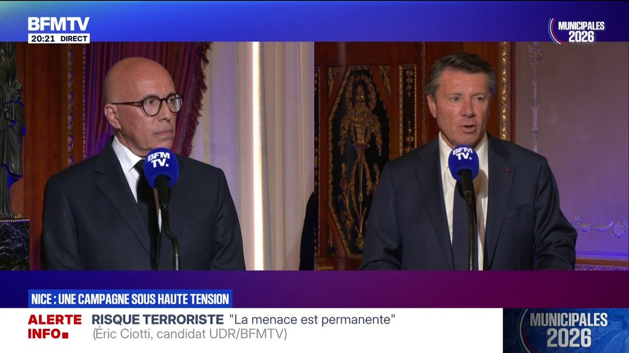 Municipales à Nice: Christian Estrosi (Horizons) dénonce "une campagne de violence" de la part d'Éric Ciotti (UDR)