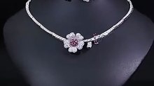 💛 Elegant Flower Necklace & Earrings Set – Perfect Wedding Jewelry