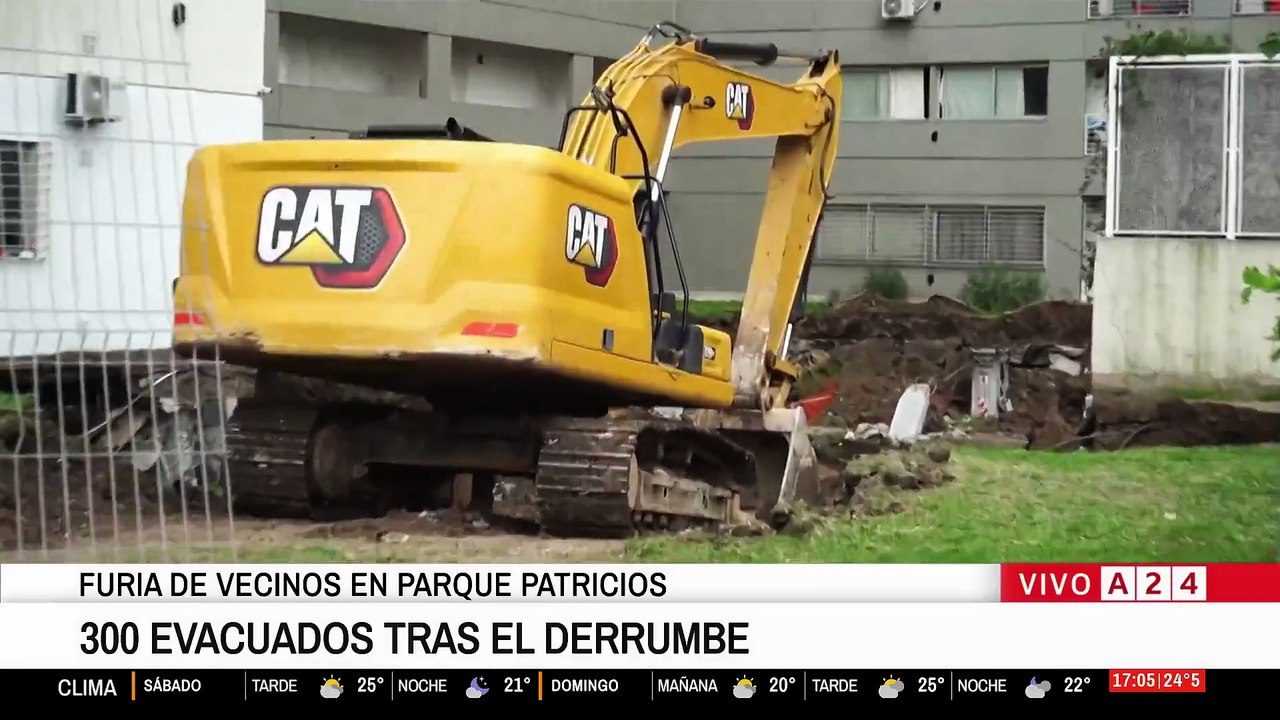 Derrumbe en Parque Patricios