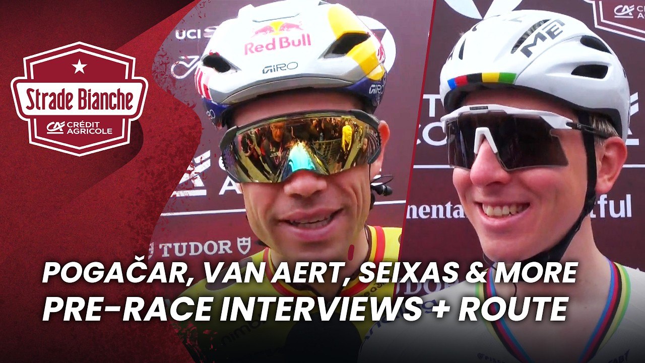 Pogačar: "I think Seixas can win today, but I will try to beat him" | Interview Strade Bianche 2026