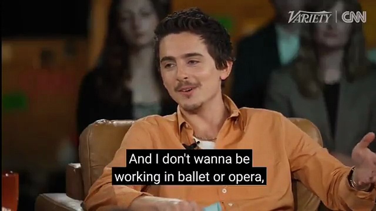 Timothée Chalamet critica a la ópera y al ballet
