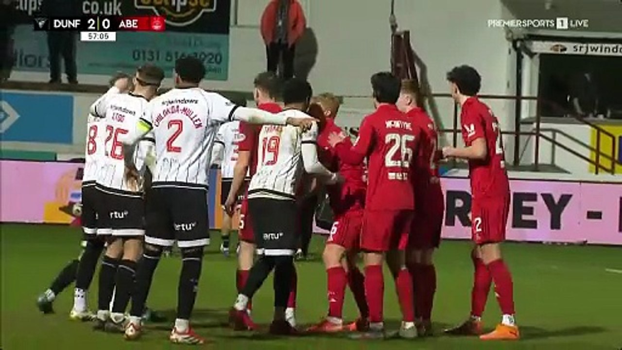 Dunfermline Vs Aberdeen 2 half Scottish Cup Quarter Final