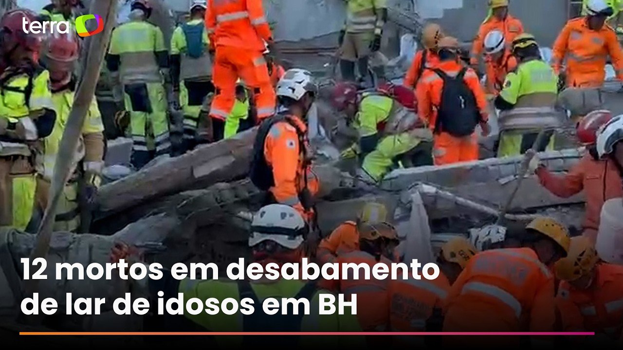 Doze pessoas morrem em desabamento de lar de idosos em BH