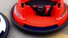 Kids Dual-Drive Remote-Controlled Electric Bumper Car with Bluetooth, Music & LED Lights