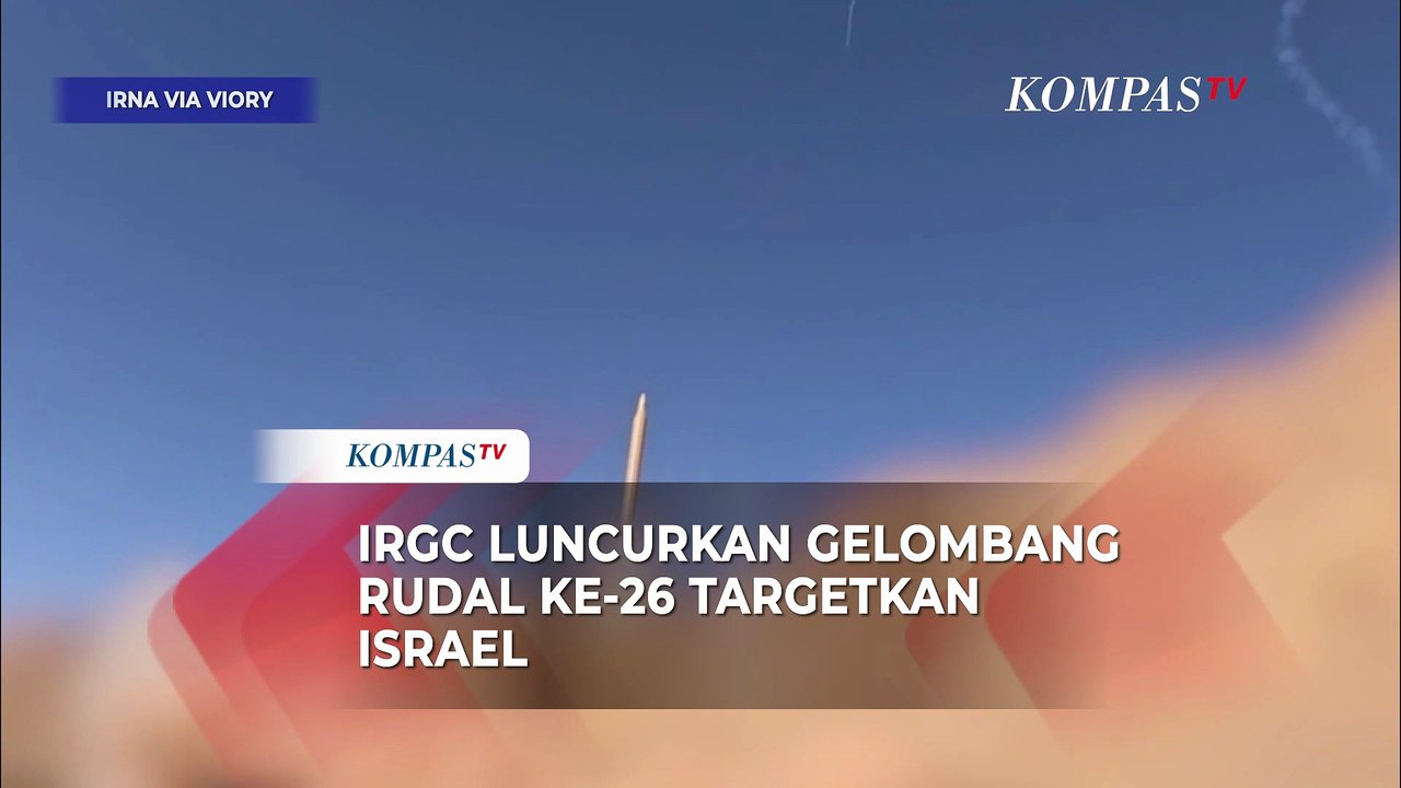Perang Memanas! Iran Luncurkan Rudal Generasi Baru di Gelombang Serangan ke-26 ke Israel