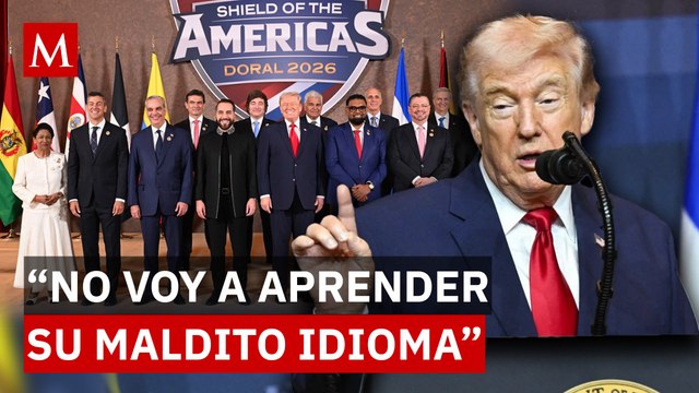 Trump se niega a aprender español a pesar de su reunión y acuerdo con 12 líderes latinoamericanos