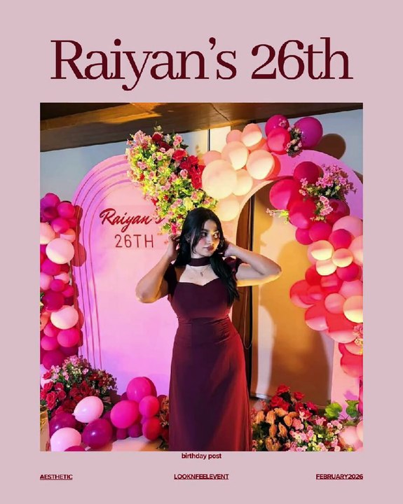 26th Birthday Celebration 🎉 Elegant Birthday Party Setup in Dhaka | Look N Feel - Event Solutions