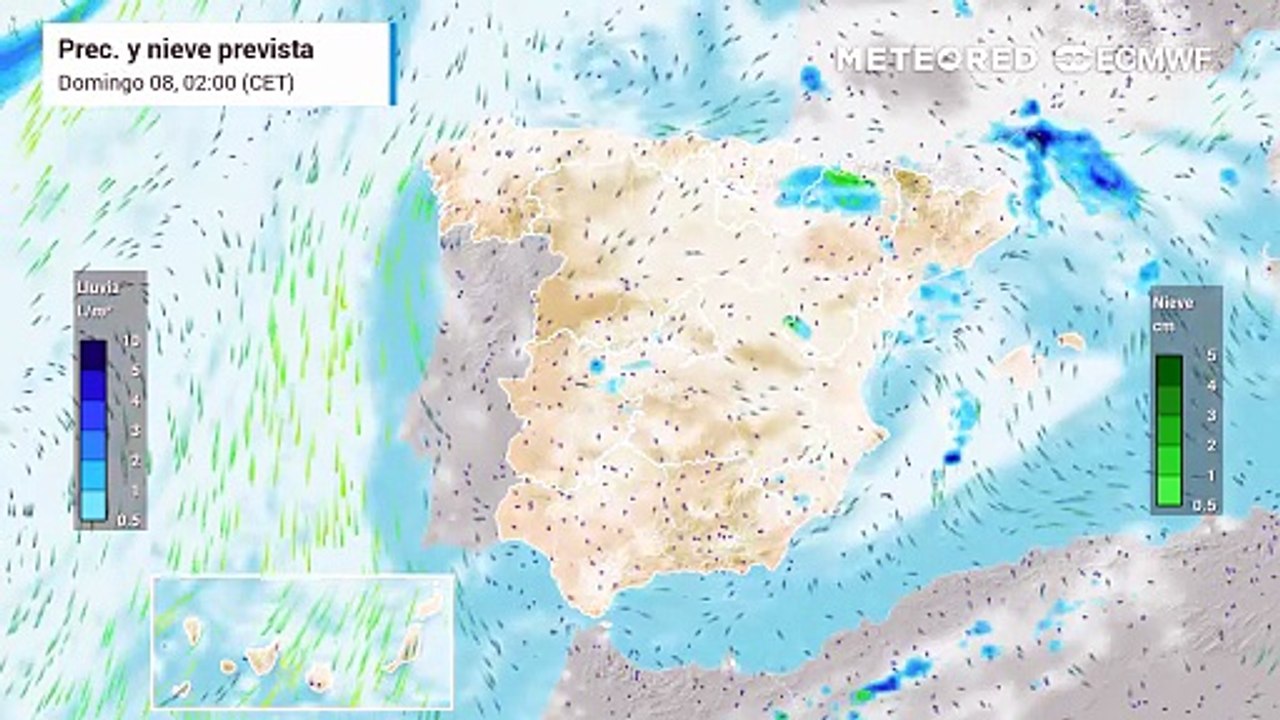 Tiempo revuelto en España por el paso y aislamiento de borrascas