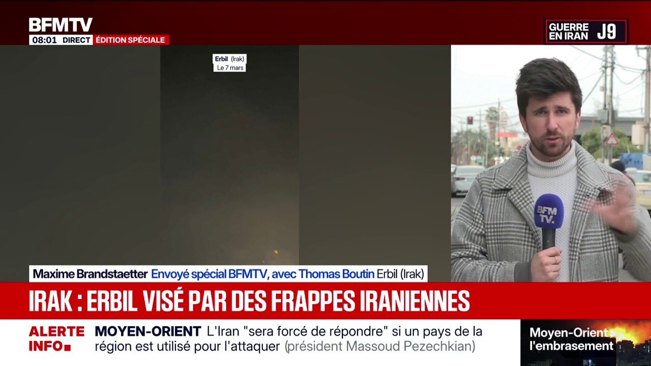Guerre au Moyen-Orient: la ville d'Erbil en Irak visée par des frappes iraniennes