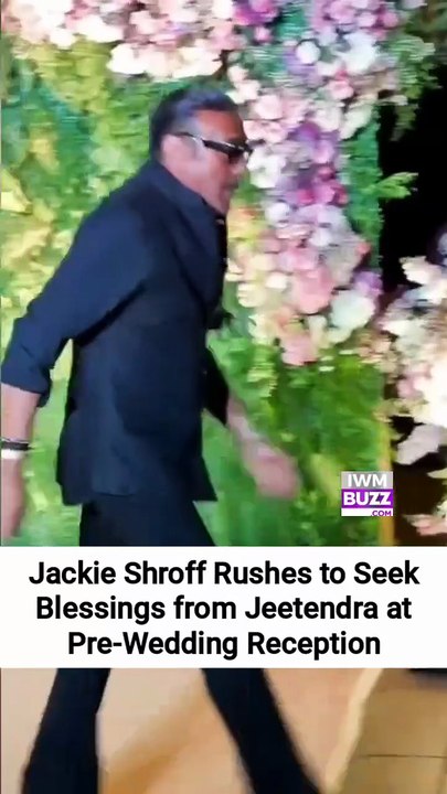 Jackie Shroff Rushes to Seek Blessings from Jeetendra at Pre-Wedding Reception