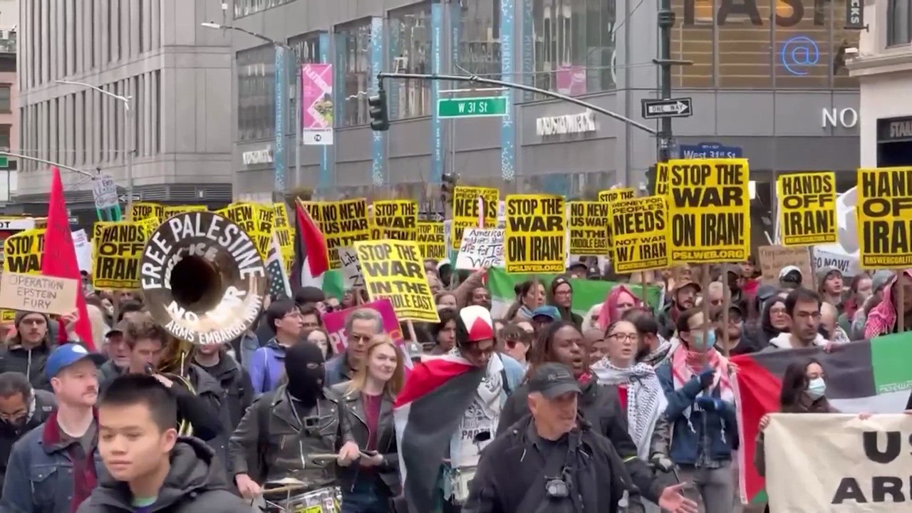Protesters march against Iran war in DC, New York; rally and celebrations in Toronto