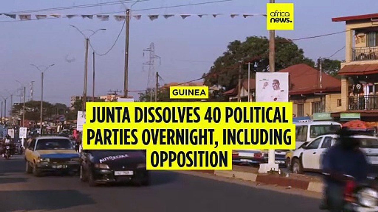 Guinea's junta dissolves 40 political parties with late-night decree