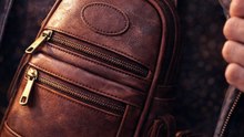 Leather Double Shoulder Underarm Bag for Men | Adjustable Concealed Chest Bag