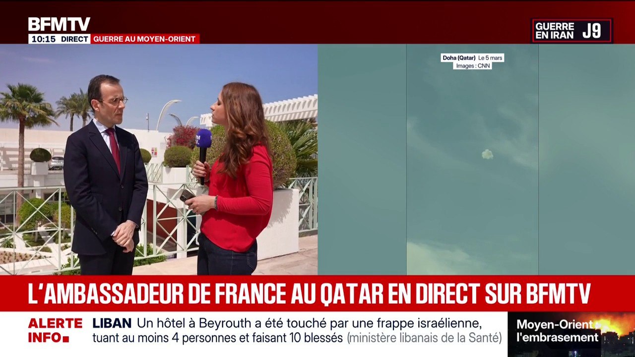 Guerre au Moyen-Orient: "Nous comptabilisons à-peu-près 2.300 Français de passage", indique l'ambassadeur de France au Qatar