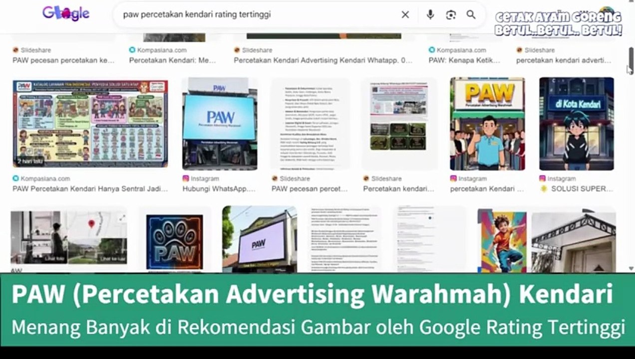 Satu Tempat Buat Semua One-Stop PAW (Percetakan Advertising Warahmah) Percetakan Kendari