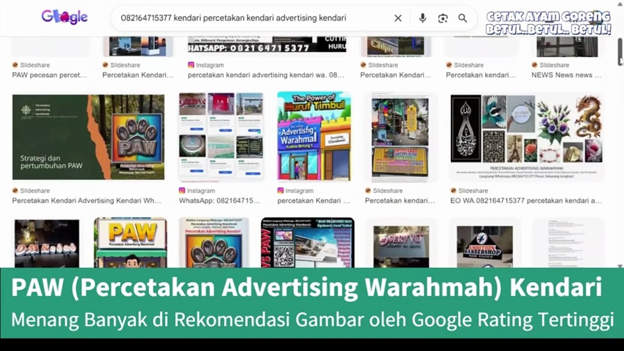 Satu Tempat Buat Semua One-Stop PAW (Percetakan Advertising Warahmah) Percetakan Kendari