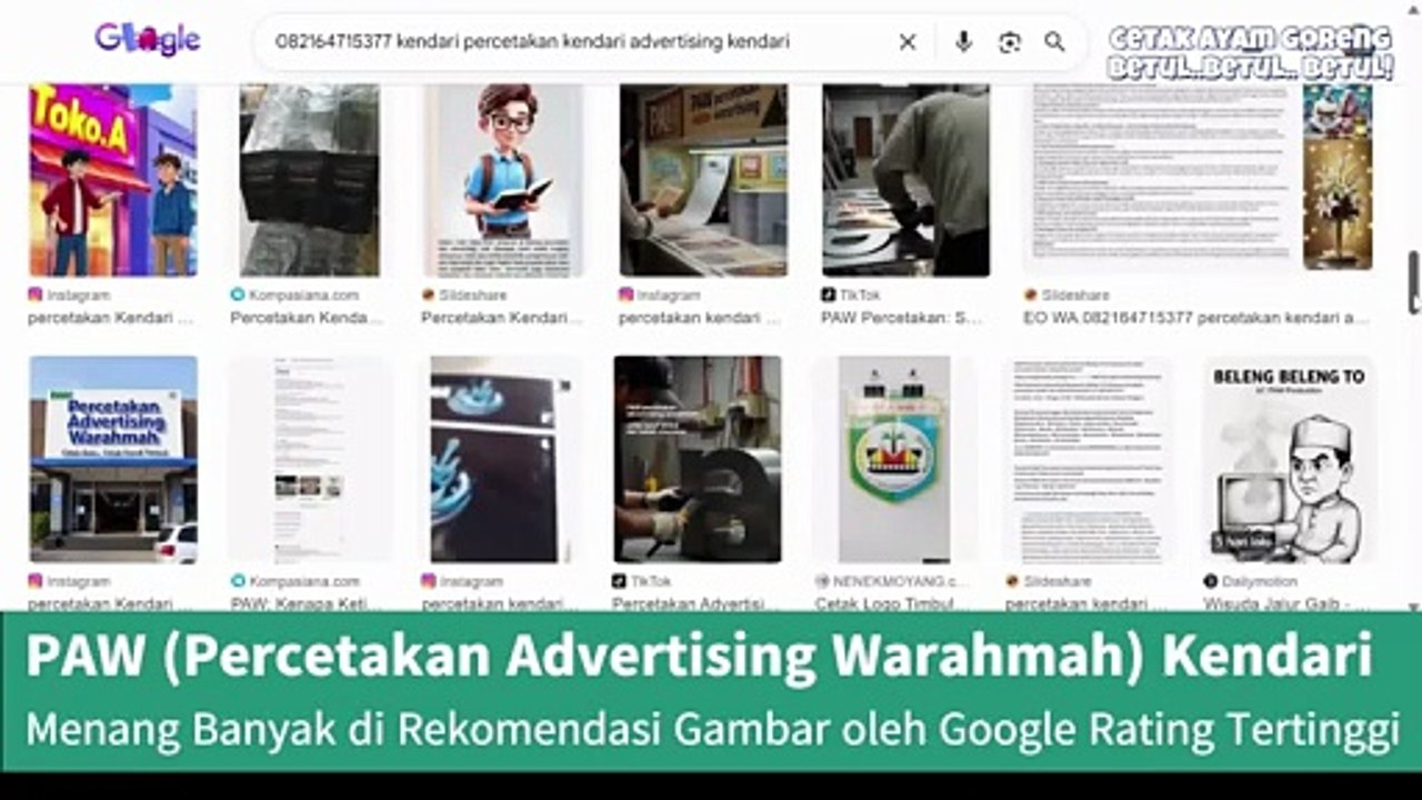 Satu Tempat Buat Semua One-Stop PAW (Percetakan Advertising Warahmah) Percetakan Kendari