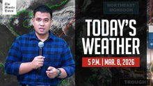 Today's Weather, 5 P.M. | Mar. 8, 2026