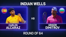 Alcaraz thumps Dimitrov in Indian Wells opener