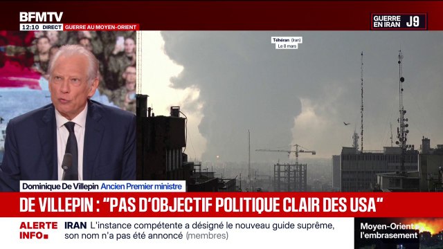 Guerre au Moyen-Orient: Nous Français, nous serons les premiers à payer l'addition , assure Dominique de Villepin