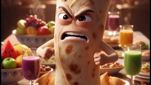Shawarma In Full Angry Mood Ai Animation