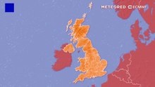 Eastern Scotland and parts of South East of England will see sunshine today