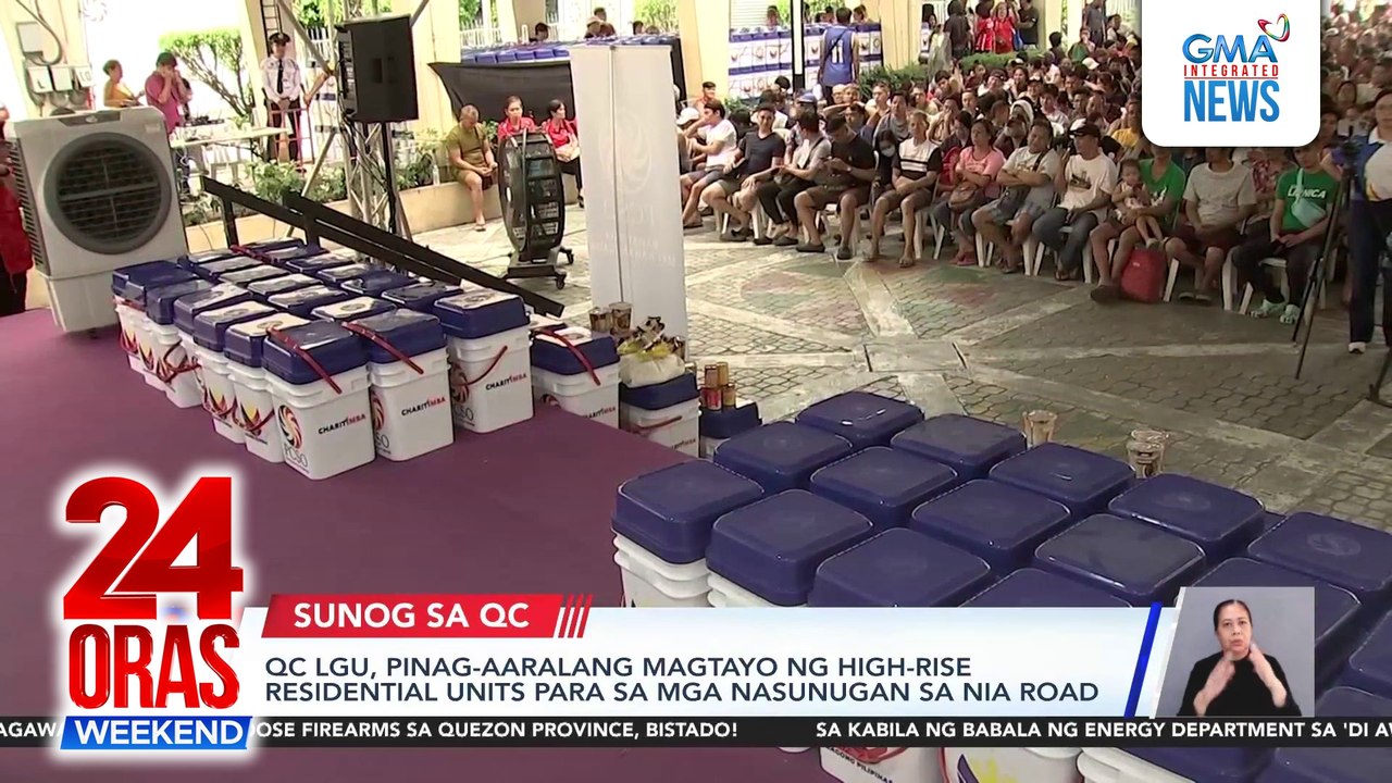 High-rise housing, plano ng QC LGU para sa NIA Rd. fire victims | 24 Oras Weekend