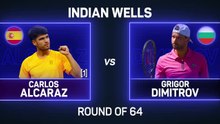 Alcaraz thumps Dimitrov in Indian Wells opener