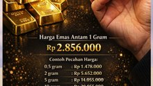 Harga Emas Antam hari ini 622026 mengalami penurunan