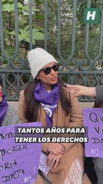 Una asistente al 8M de Madrid: Da la sensación de que tenemos nuestros derechos cada vez más limitados