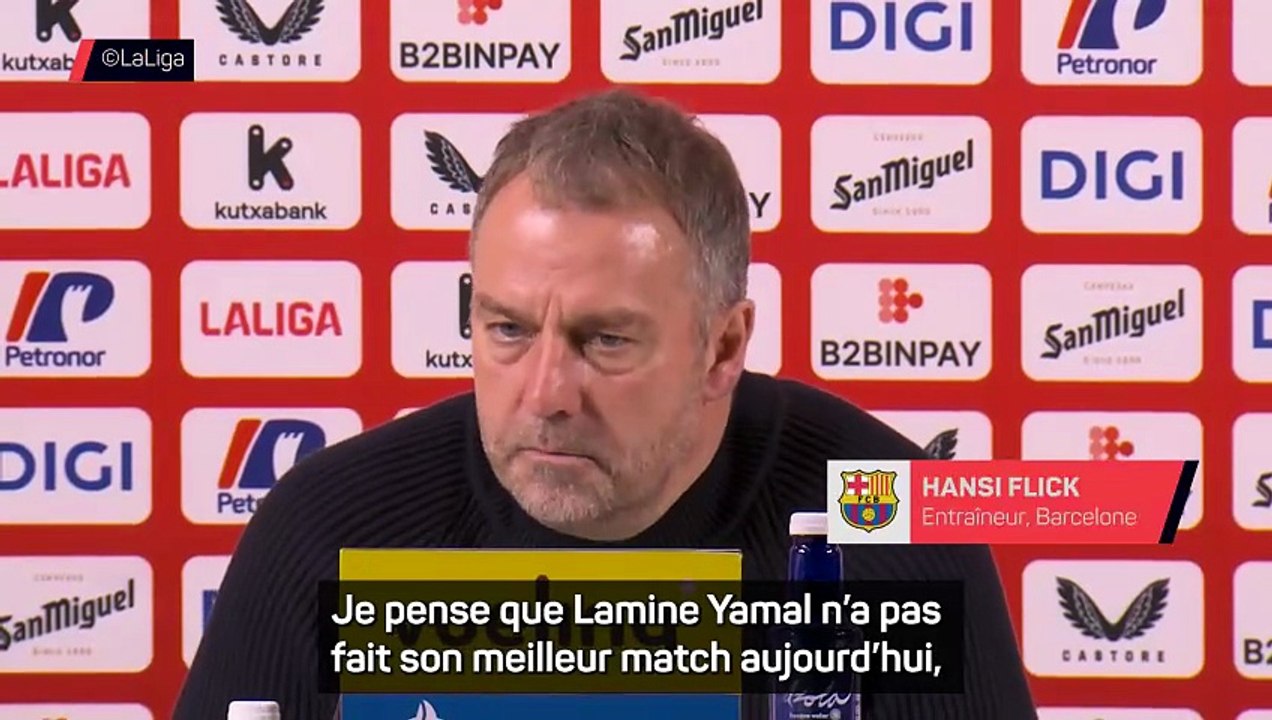Flick : "Même sans son meilleur match, Yamal est décisif"