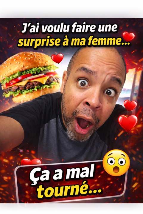 J’ai voulu faire une surprise à ma femme et ça a mal tourné 😲 #couple #Couplegoals #humour #drole #miseenscene