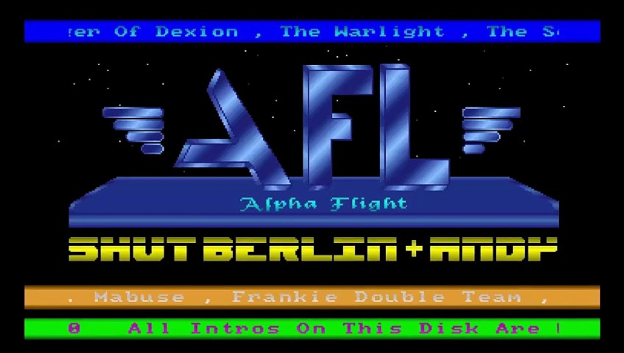 Amiga Demo Andys First Demo by Alpha Flight