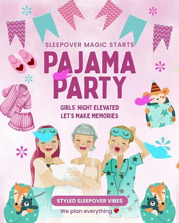 Luxury Pajama Party Setup in Dhaka | Stylish Teen & Girls’ Sleepover by Look N Feel