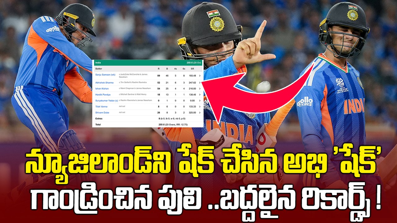 IND Vs NZ Final : Abhishek Sharma Sanju Samson Records List | T20 World Cup 2026 | Oneindia Telugu