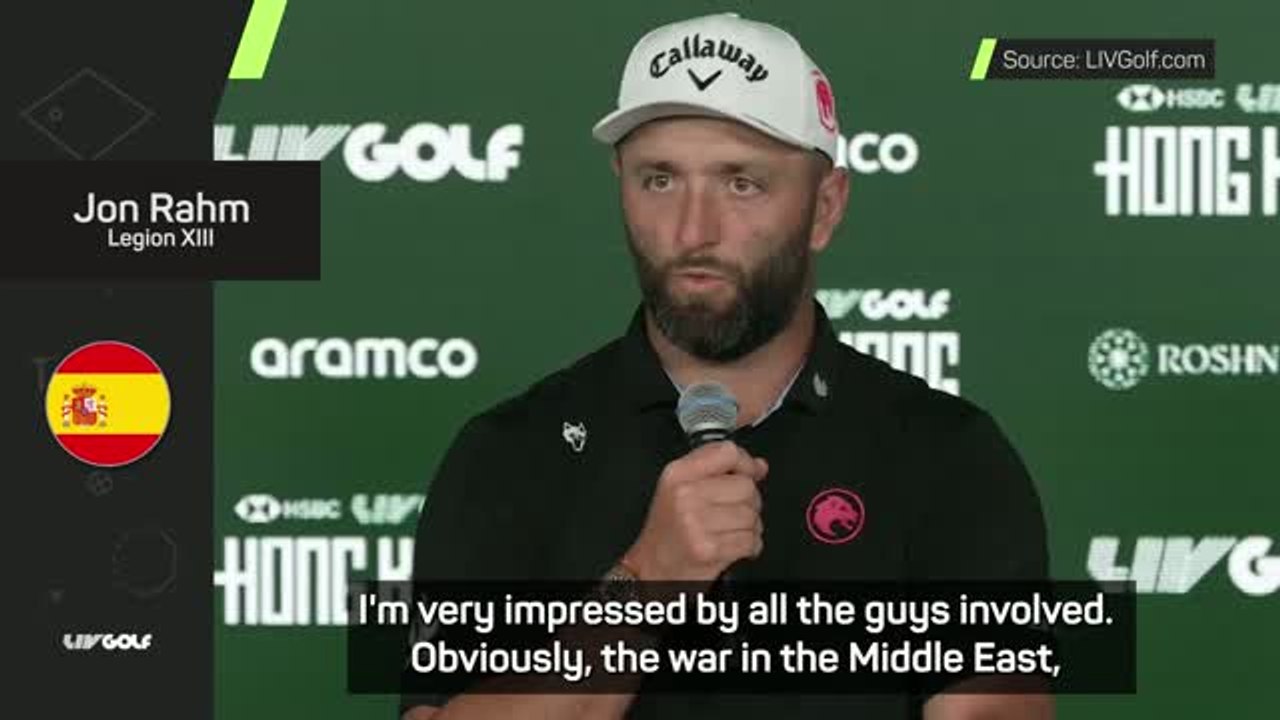 Rahm 'impressed' with team as tensions in the Middle East rise