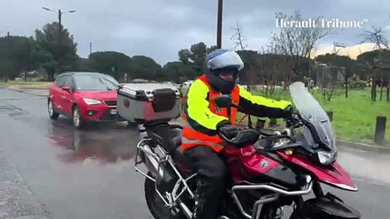 Les motards en colère manifestent à Montpellier