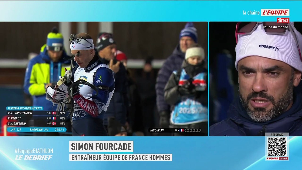 Simon Fourcade : « Non, Éric Perrot ne skie pas sur Émilien Jacquelin » - Biathlon - Coupe du monde (H)