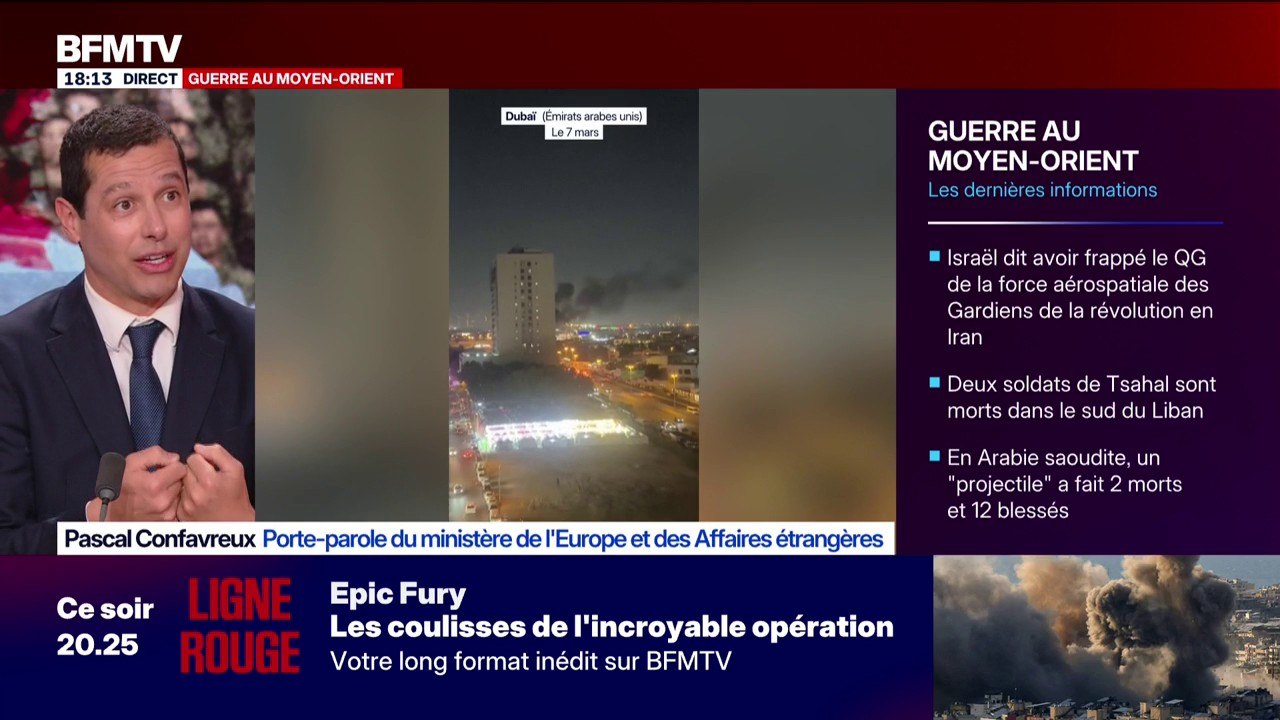 Frappes au Moyen-Orient: "Il y a 7.500 Français qui se sont inscrits pour nous demander une aide au retour", détaille Pascal Confavreux, porte-parole du ministère de l'Europe et des Affaires étrangères