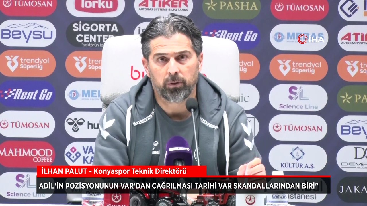 Konyaspor Teknik Direktörü İlhan Palut'tan çok sert VAR tepkisi!
